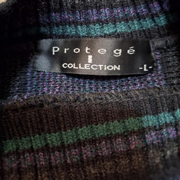 Vintage Protege Geometric Grandpa Sweater Large - Picture 3 of 5